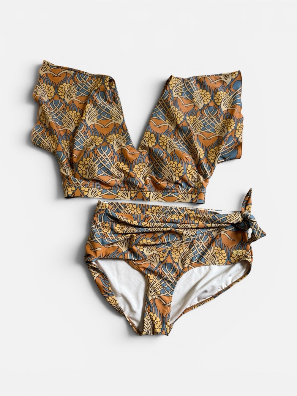 Albion Golden Hour Cape Crop Swim Bikini Set Women's Size Medium/Large Like New